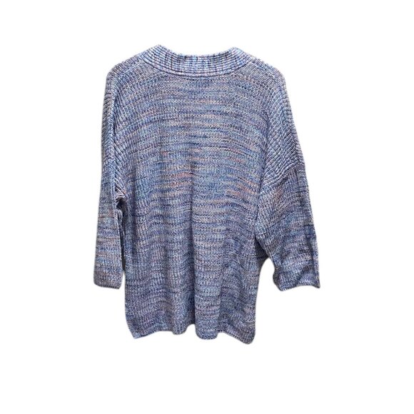 J. Jill Blue Jasper Dropped Shoulder Sweater Size L - Picture 11 of 13
